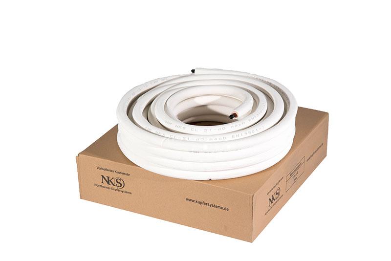 Kupferrohr isoliert, Kältemittelleitung 6 x 1,0 mm