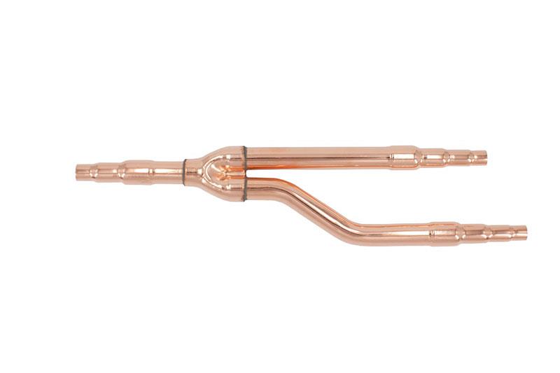 Kupfer Y-Kältemittelverteiler 22|18|16|12 mm