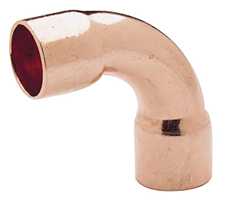 Kupfer Bogen 90°, 6 mm, i/i