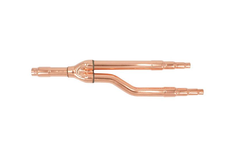 Kupfer Y-Kältemittelverteiler 35|28|22|18 mm