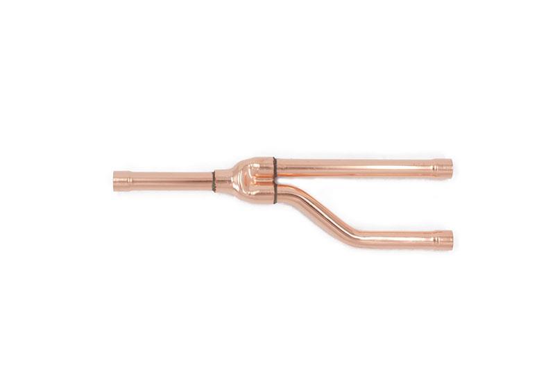 Kupfer Y-Kältemittelverteiler 3 x 16 mm