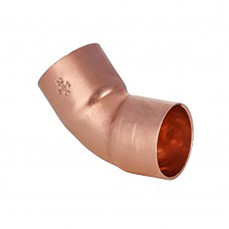 Kupfer Bogen 45°, 64 mm, i/i